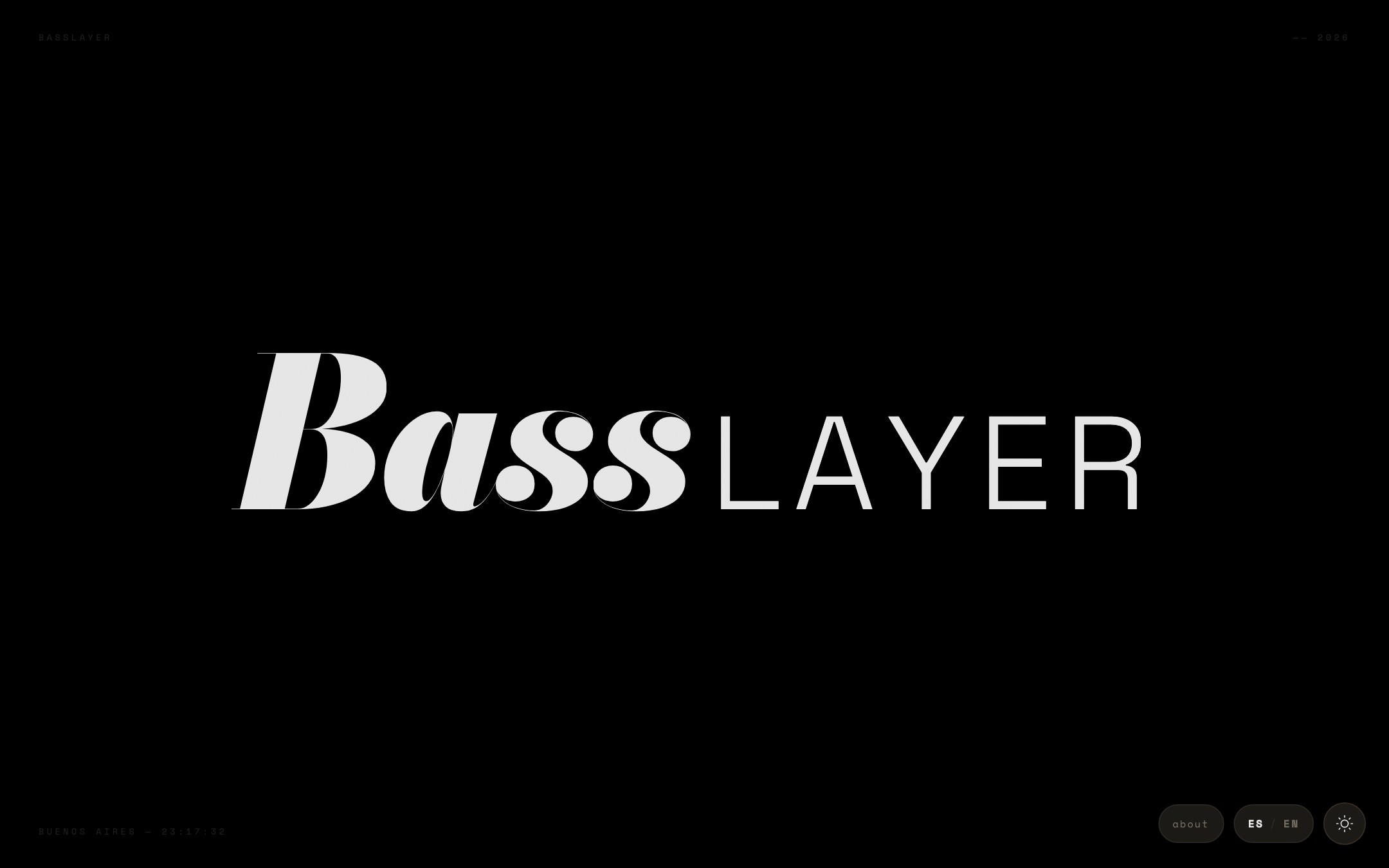 BassLayer — Header bicéfalo Bass/Layer