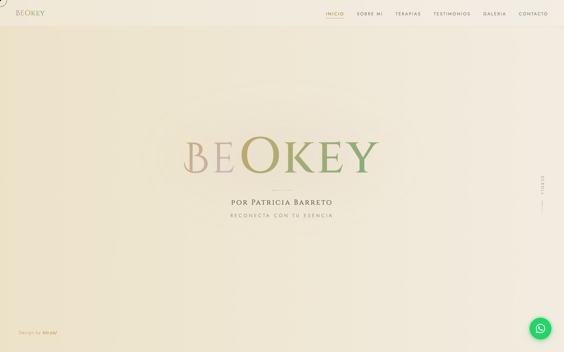 BeOkey — Cover con scroll horizontal