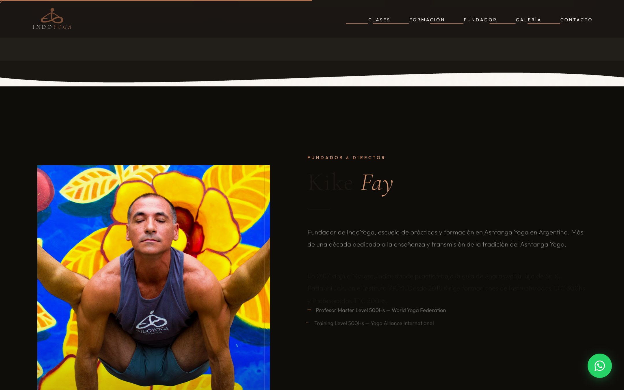 IndoYoga — Clases grupales y Mysore