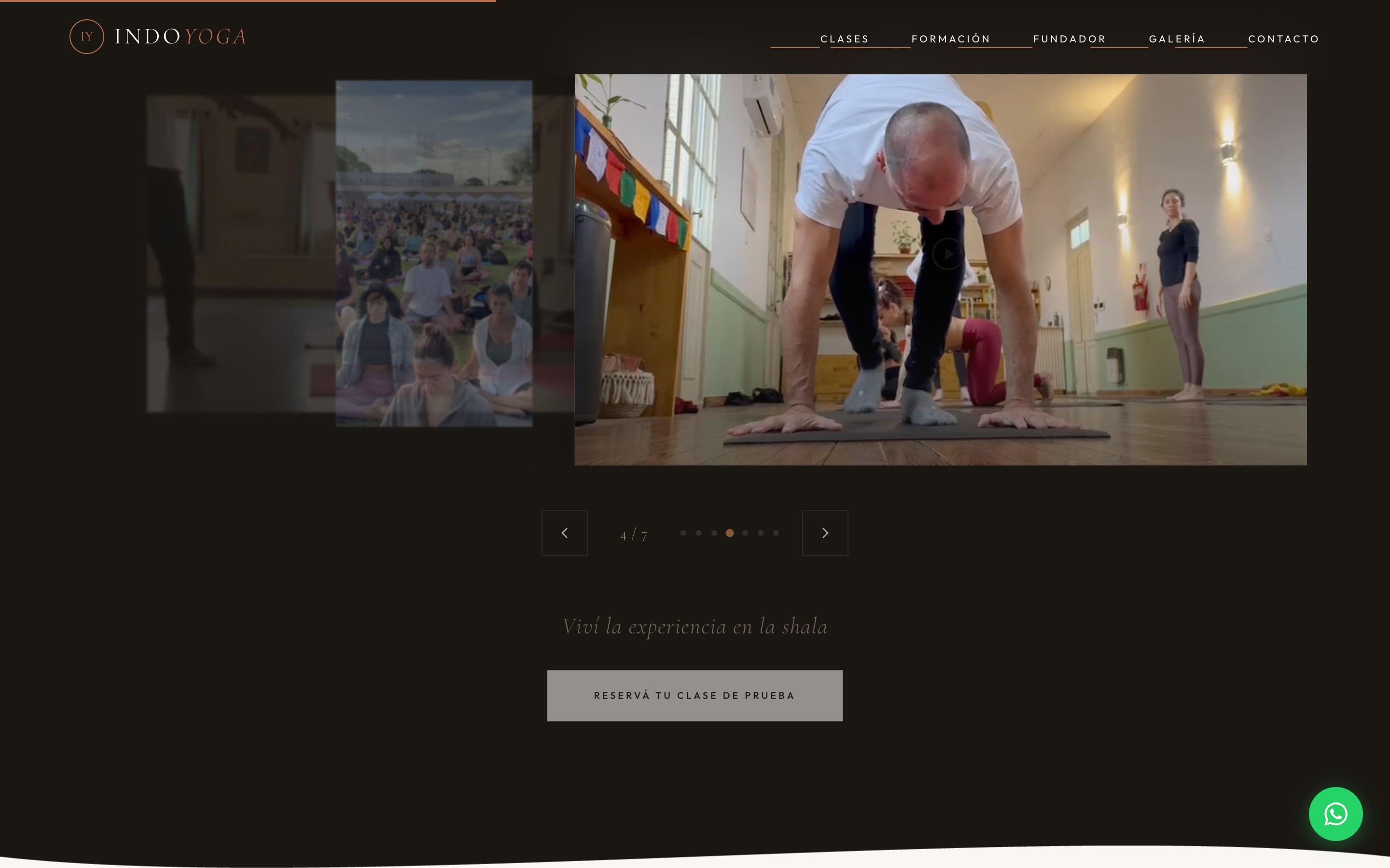 IndoYoga — Vista interior